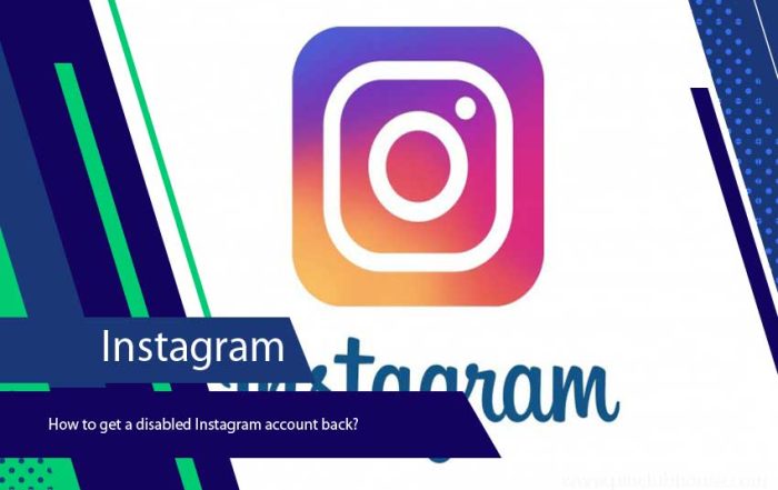 How to get a disabled Instagram account back?