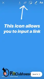 How to embed a link in an instagram story