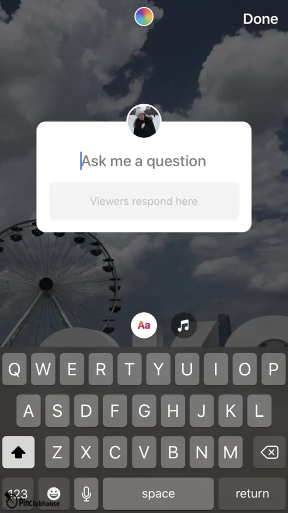 Instagram question box