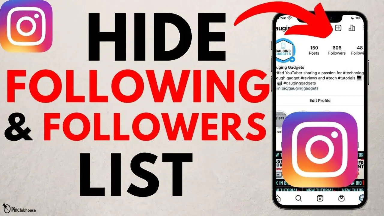 hide following followers list