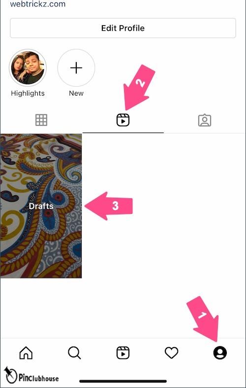 how to delete draft on instagram