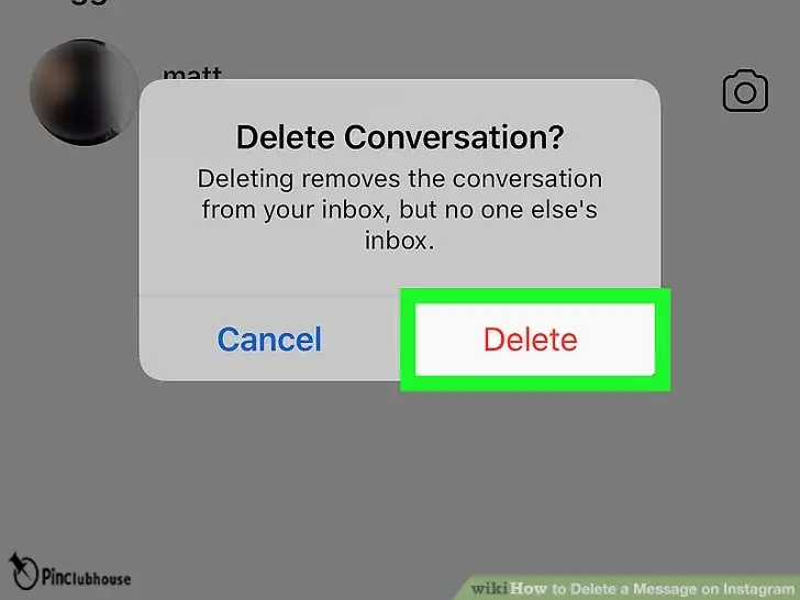 How to Delete a conversation on Instagram